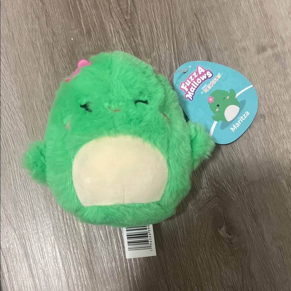 Squishmallows Fuzz-A-Mallows Green Plush